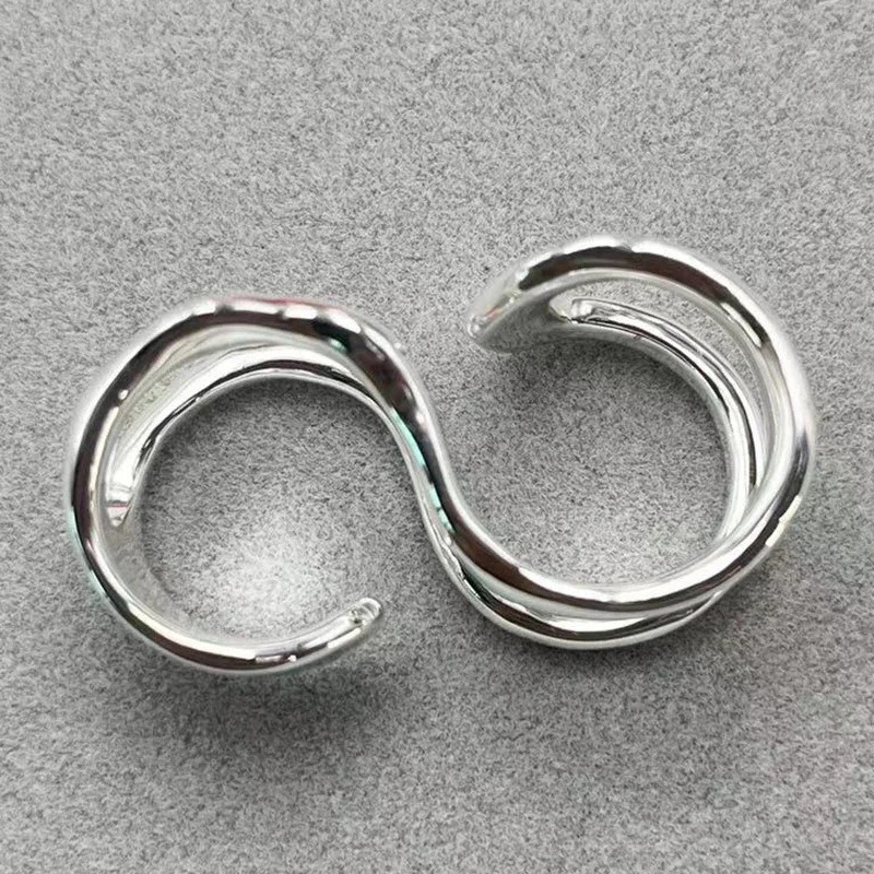 

2023 Европейская и американская мода, новое креативное роскошное двойное кольцо, изысканная Женская бижутерия, подарок