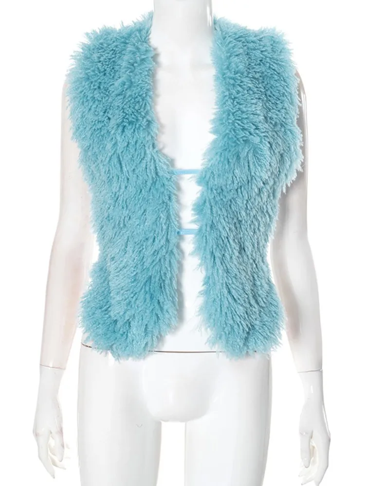 トップス SOSHIOTSUKI DRAWSTRING FAKE FUR VEST IMG_7155_310e3438-6a6d-4931-