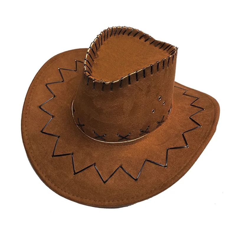 Western cowboy hats Hat for Men and Women Outdoor Use Large Brim Water Droplet Sunscreen American Style