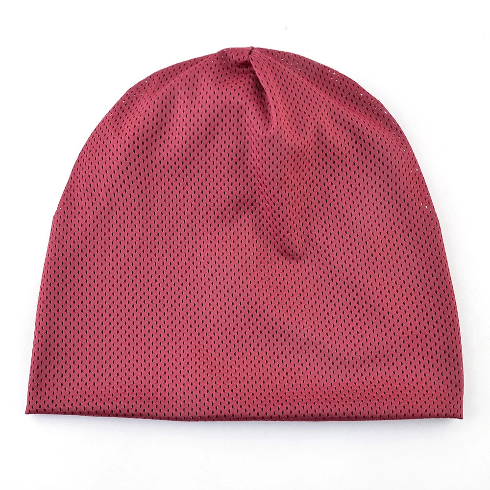 Fashion Pile Hat Men Women Cap Thin Breathable Soft Beanies Outdoor Sport Headscarf Hip Hop Baseball Tennis Running Accessories yellow skully hat