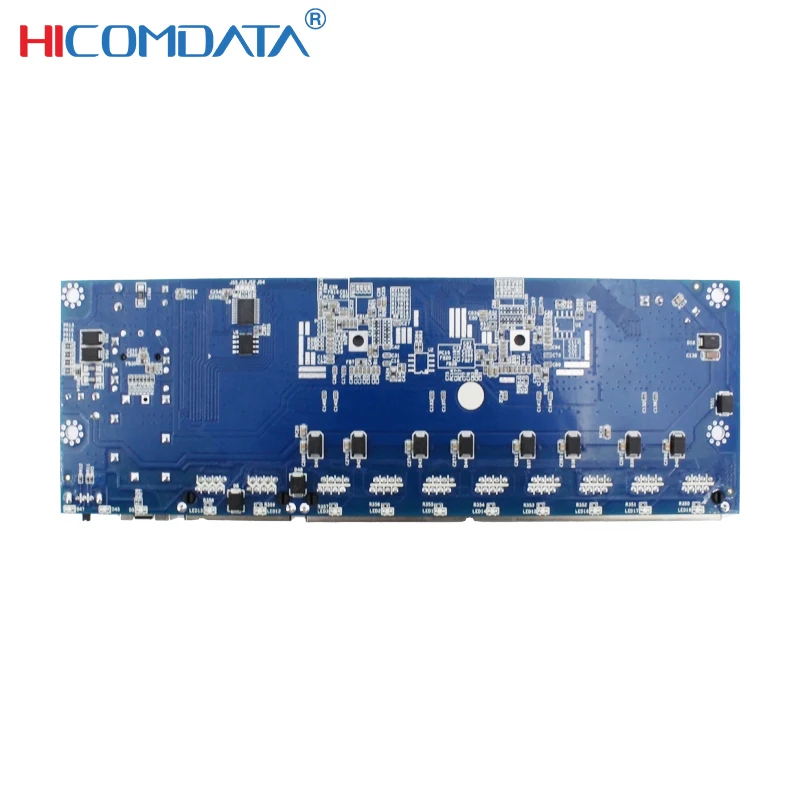 HICOMDATA PoE 스위치 기가비트 11포트 1 SFP 2 RJ45 8 POE 48V 표준 IEEE802.3af 네트워크 POE 스위치 PCBA 보드