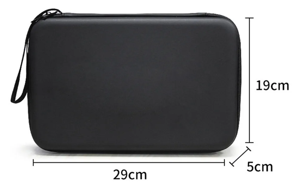 Table Tennis Racket Bag EVA Square Shaped Handbag Racket Box Hard Portable