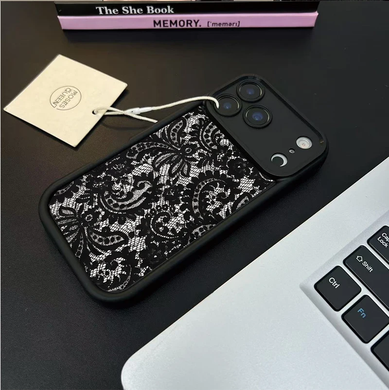 Retro Black Lace Phone Case Cover
