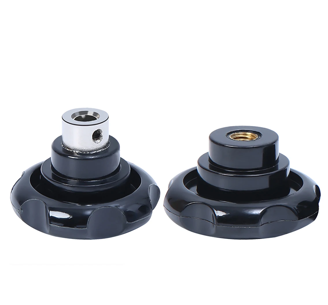 1Pcs Bakelite Round Corrugated Handwheel Machine Tool Handle Six-Star Wave Wheel Hand Tighten Nuts CNC 3D Printer cnc handwheel