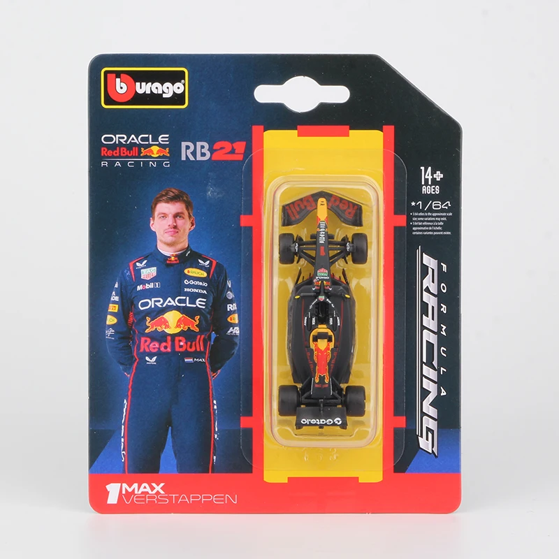 ブラーゴ 1/64 2025 F1 合金製カーモデル SF25 RB21 W16 MCL39 レッドブル メルセデス フェラーリ マクラーレン フォーミュラレーシング ダイキャスト玩具