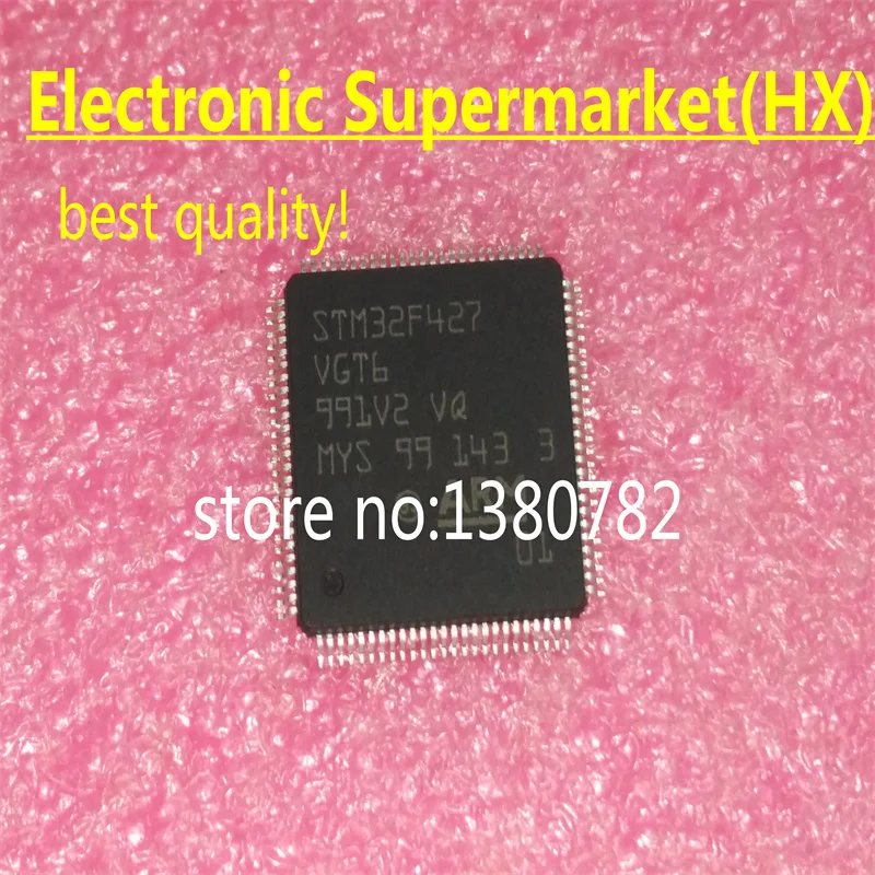 

Бесплатная доставка, 5 шт./лот STM32F427VGT6 STM32F427 Φ, новая оригинальная плата!