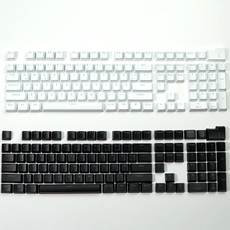Chave Abs Alemão Keycaps Transmissão Luz Oem Perfil 61 87 104 Layout para Cherry mx Axis Teclado Mecânico 108 - Imagem 3