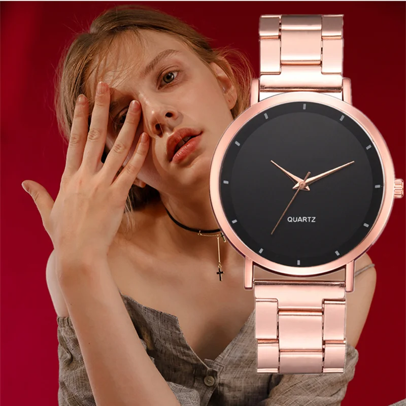 

New Women Watches Exquisite Bayan Kol Saati Fashion Rose Gold Luxury Ladies Business Wristwatch Relogio Feminino Gift Clock