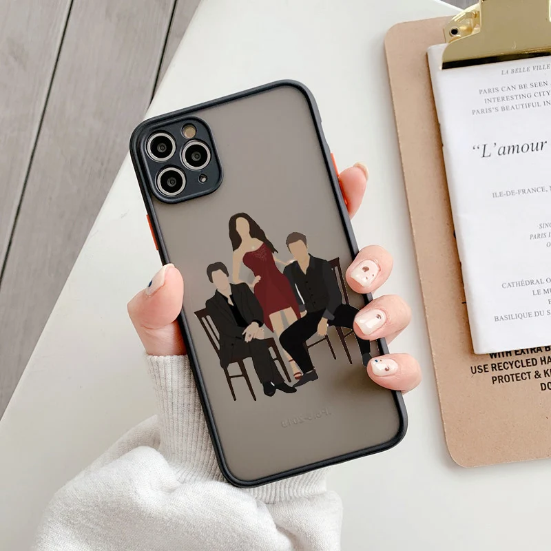 Vampire Diaries Damon Matte Shockproof Phone Case - Stylish & Durable Protector