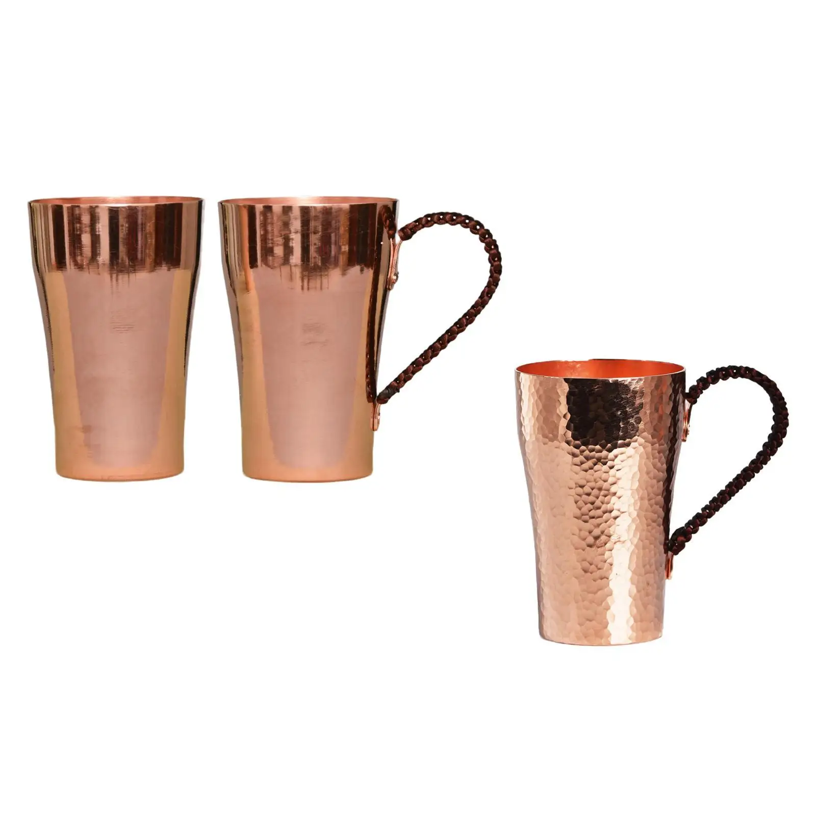 400ml Pure Copper Cup Handcrafted Coffee Dosing Mug Metal Tea Cup Beautiful Design for Office or Home Use