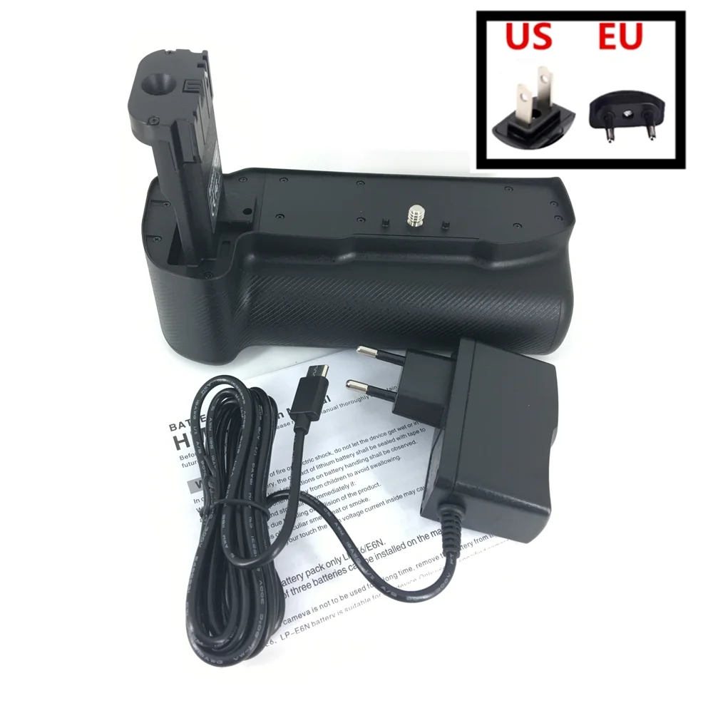 Supporto Verticale Della Presa Della Batteria Di Bmpcc Per La Macchina Fotografica 4K 6K Del Cinema Della Tasca Di Blackmagic Per Tenere 3Pcs Lp-E6N S