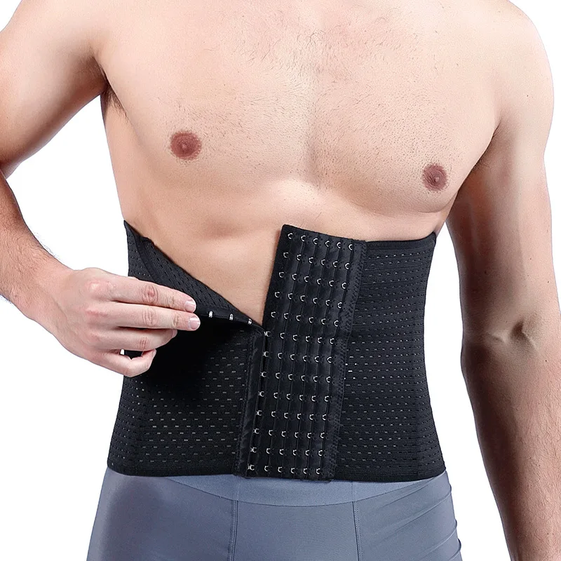 Men Compression Shapewear Waist Trainer Trimmer Belt Corset For Abdomen Belly Shapers Tummy Control Fitness Slimming Body Shaper electric pas fitness brzucha slimming belt ems ab stimulator electronic massage abdominal muscle toning waist trainer