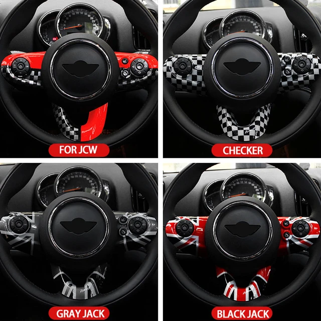 Accessoires d'intérieur automobile Autocollant de couverture de décoration  de volant pour Mini Cooper F55 F56 F57 Accessoires de décoration de voiture  - Intérieur automobile S