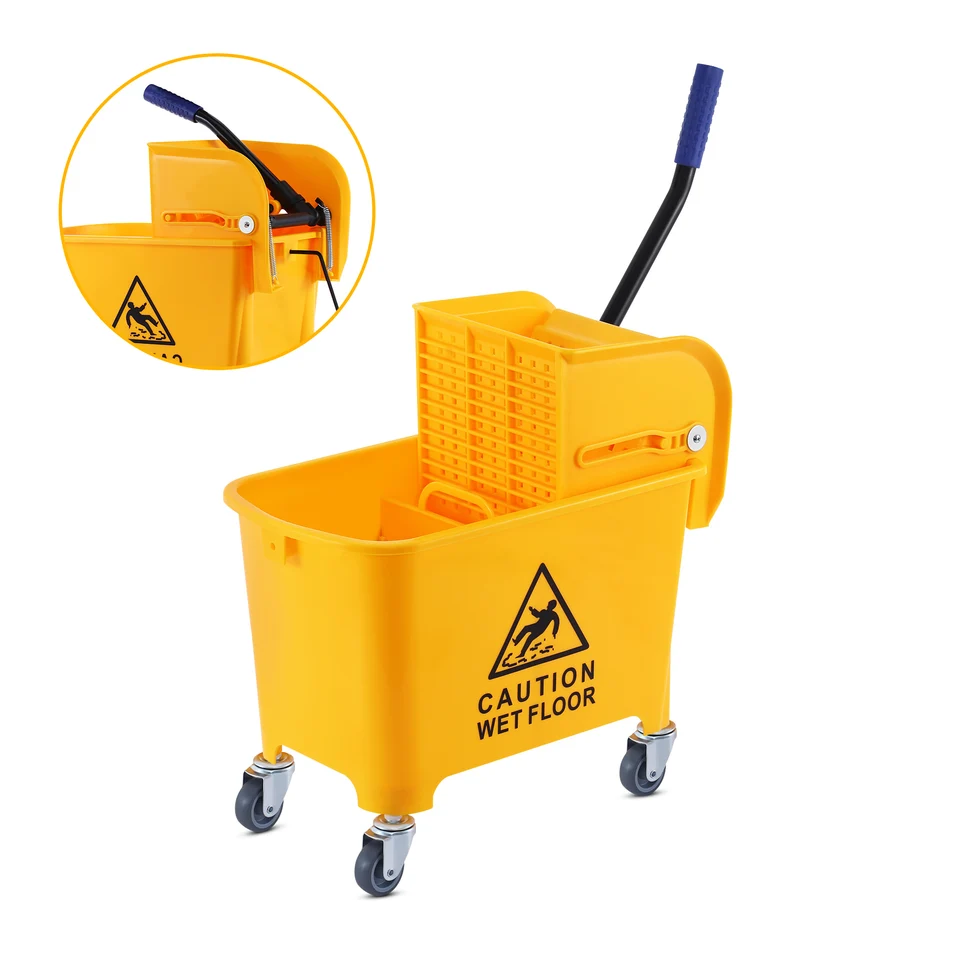 Commercial Mop Bucket with Side Press Wringer