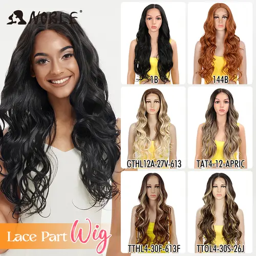 Noble Cosplay Lace Front Wig 30 Inch Lace  Long Wavy 360 0mbre Blonde Wig Red African American Synthetic Wigs For Black Women - Image 2