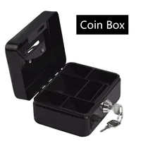 Protable Key Safe Box Key Locker Mini Steel Piggy Bank Safety Box Storage Hidden Money Coin Cash Jewellery With Drawer Carry Box 2