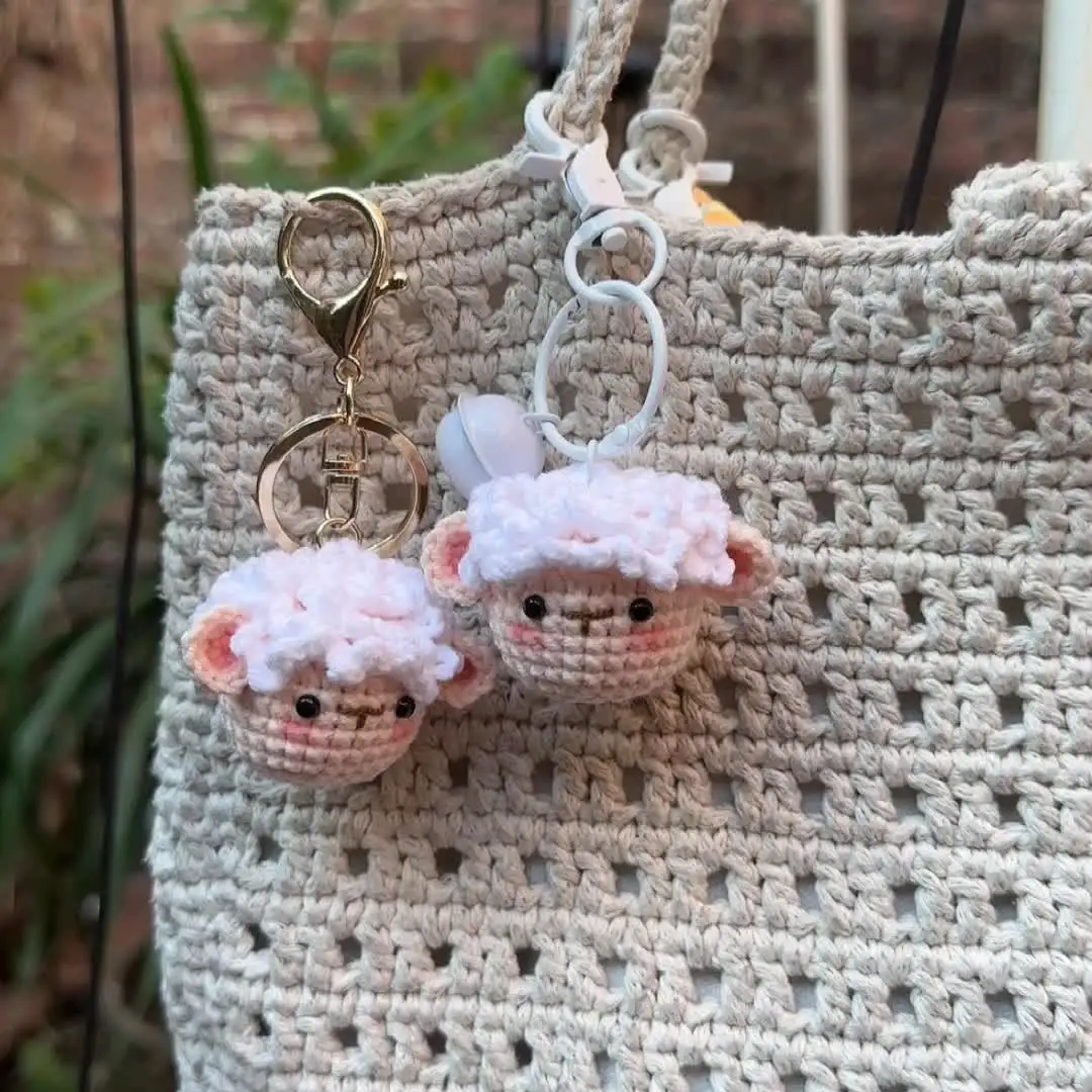 Handmade woolen crocheted sheep hair flowers girls headwear hair