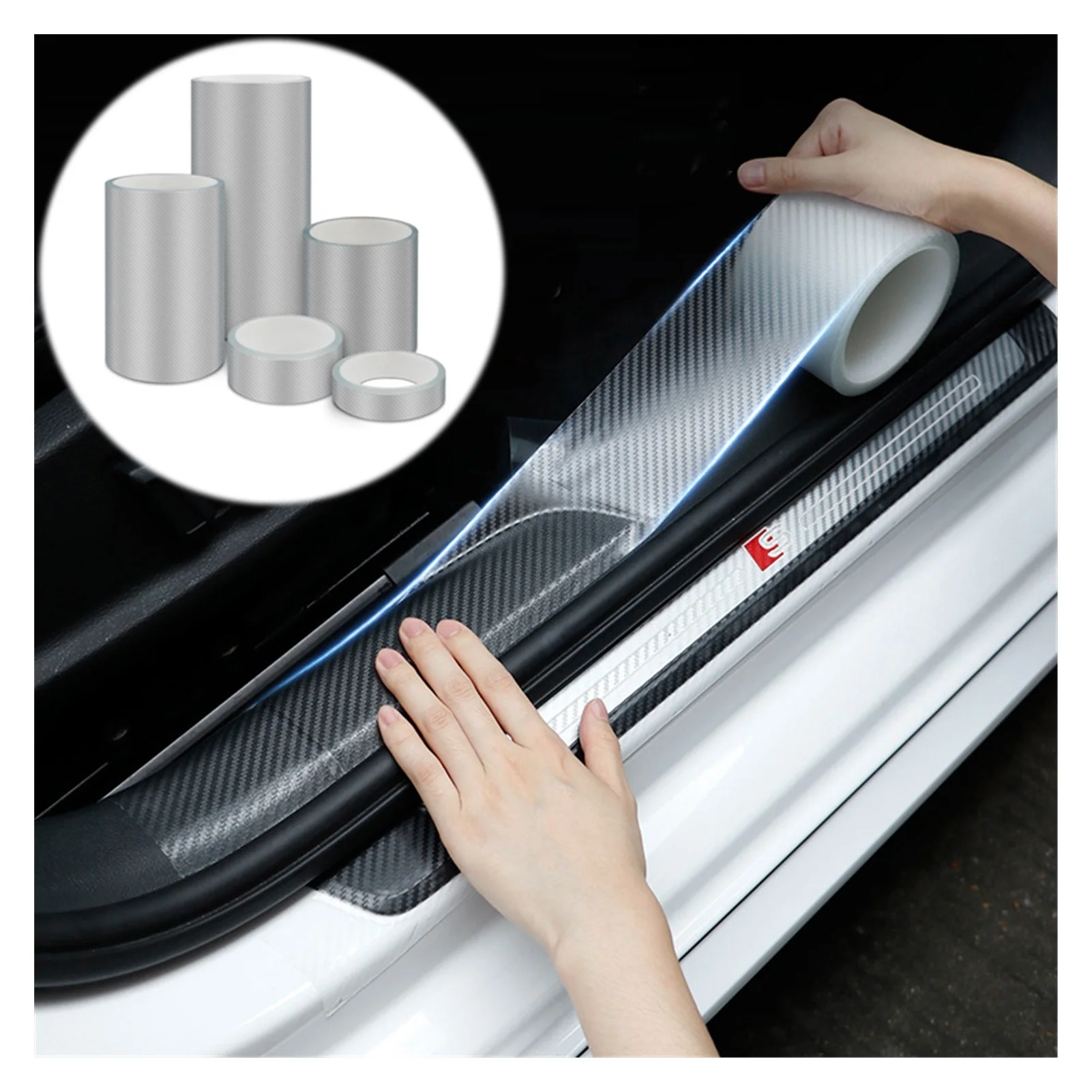 NEW 3Meters Car Door Protector Stickers Strip Bumper Anti-Collision Tape Edge Guard Plate Styling |