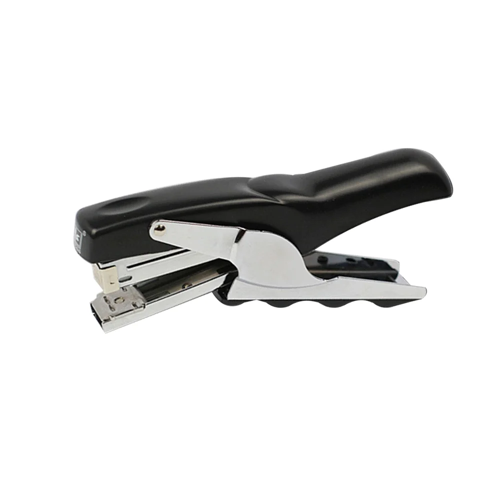 

Book Stapler Hand Grip Type Metal Stapler Efficient Stapler without Stitching Needle (Black)