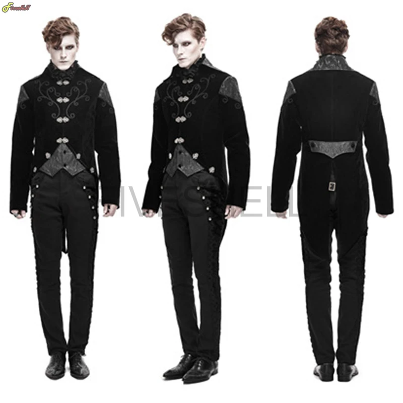Manteau Steampunk Victorien Pour Homme * - Costume Queue-* Gothique - Smoking Vintage - Viking Renaissance Pirate - Manteaux Halloween