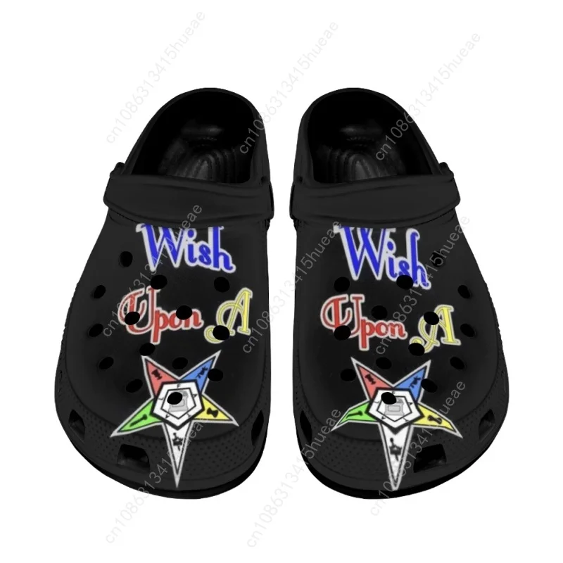 Order of The Eastern Star Summer Slippers for Women Breathable  Sandals Flat Shoes Heel Strap Beach Wading Slides Zapatos Mujer