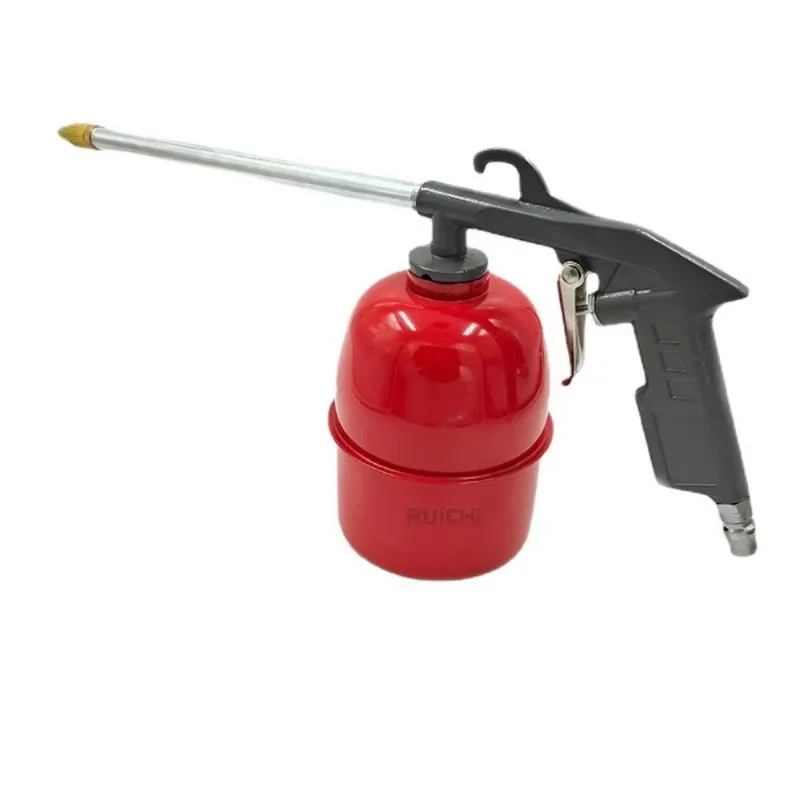 1 Pcs Zinc Aalloy Pneumatic Car Engine Cleaning GgunRed Pot Gray Car Repair Engine Oil Channel Cleaning Gun 5