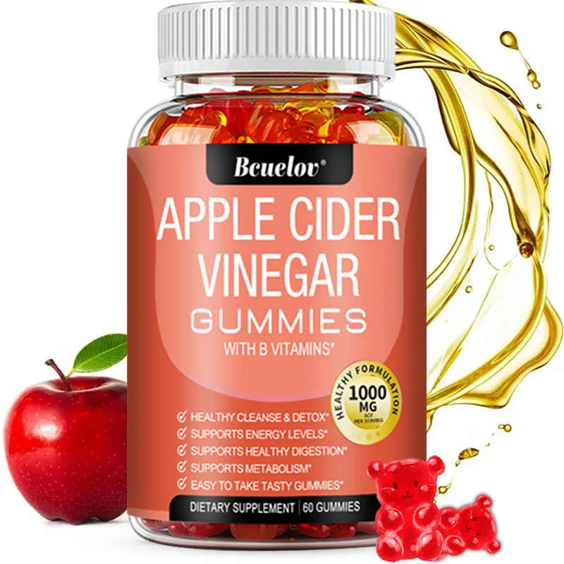 Apple Cider Vinegar Gummy Vitamins for Detox and Wellness