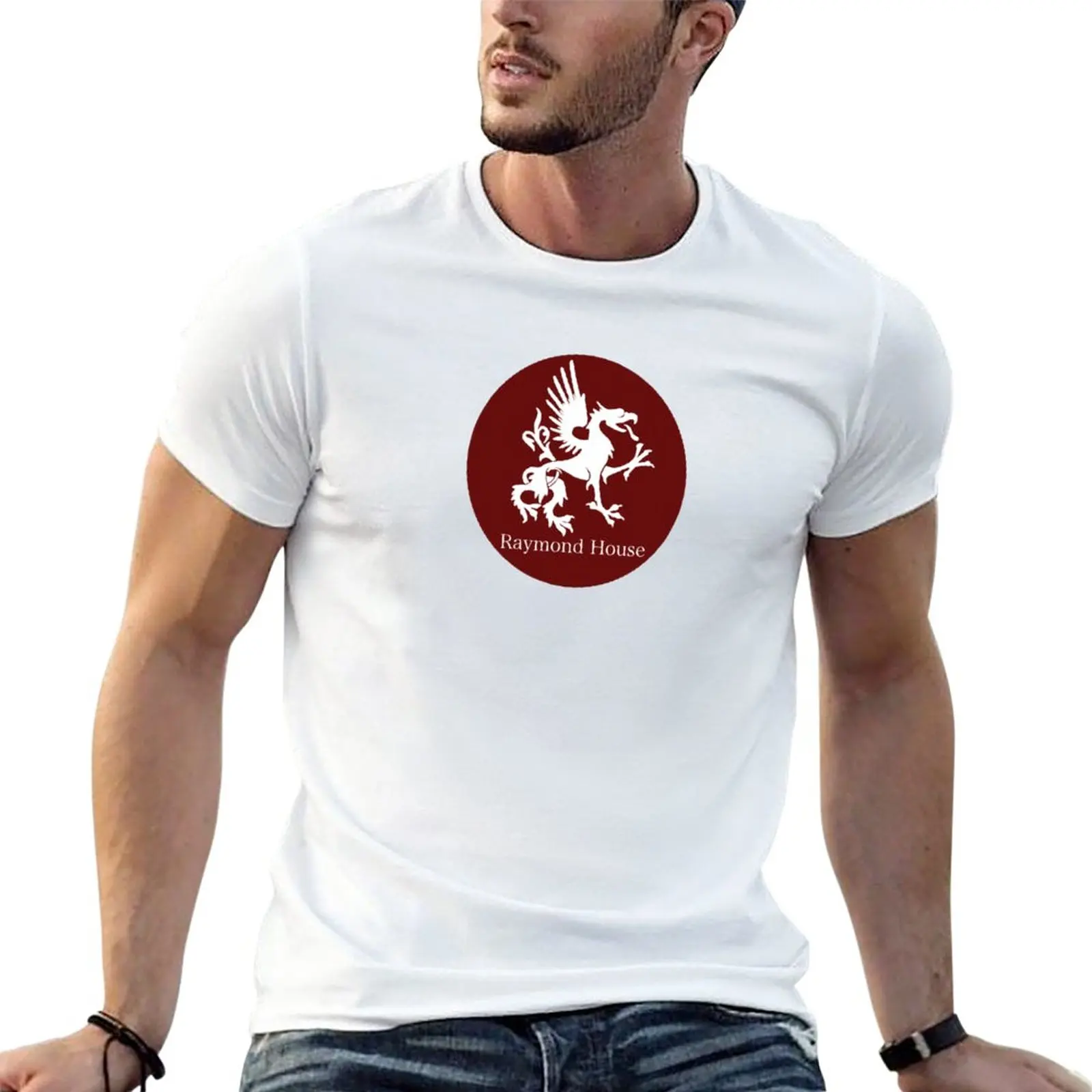 

New Raymond House Banner T-Shirt summer clothes Short t-shirt vintage clothes blank t shirts clothes for men