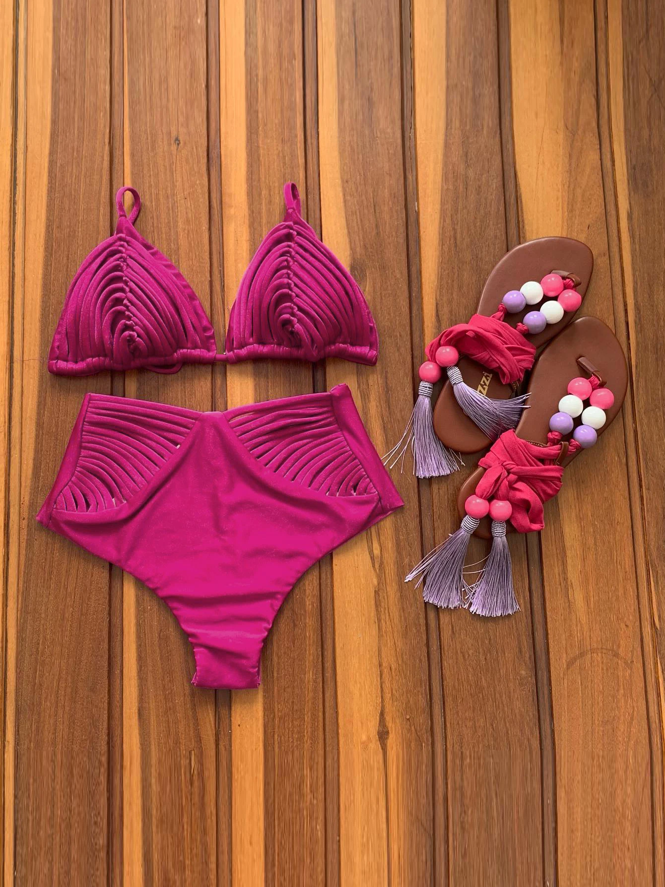 

Пикантный комплект бикини Braide, женское однотонное бикини с высокой талией, женская модная пляжная одежда с открытой спиной, лето 2024, трендовая Праздничная женская одежда