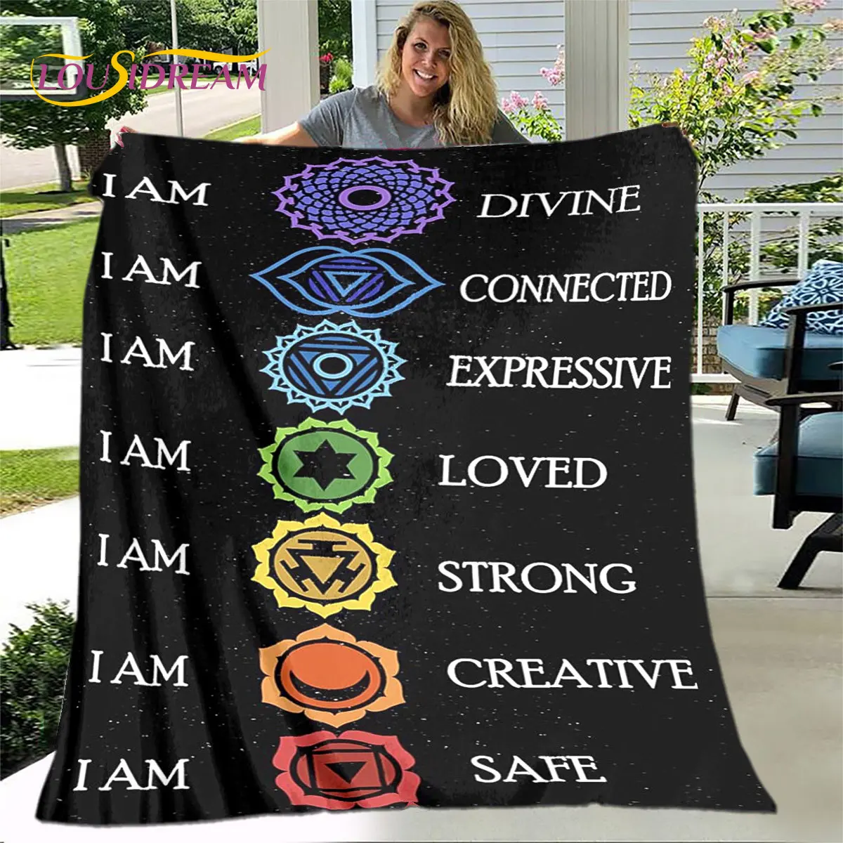 7 Chakra Rainbow Blanket 7 Chakra Mandala Blanket 7 Chakra Yoga Blanket 7 Blanket Aliexpress