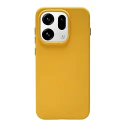 Frosted Solid Color Quartz Rock Anti - Fingerprint Magnetic Slim Cover - OPPO Find X9s Pro (Yellow YS CC)