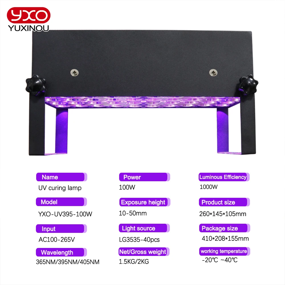UV Curing Ultraviolet Lamp 365nm 405nm 395nm For Circuit Board Repair Shadowless Glue Green Oil Photosensitive Resin 3D Printing
