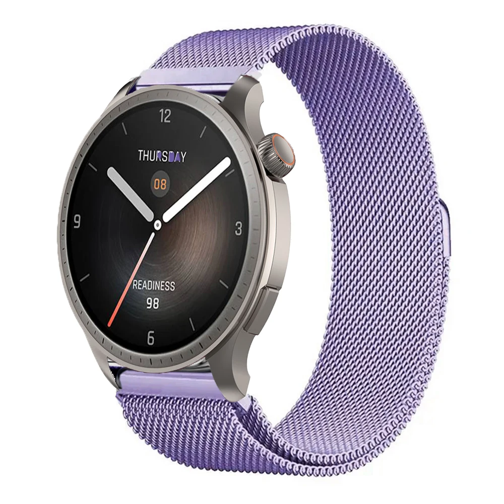 Milanese Stainless Steel Smartwatch Strap - Adjustable Mesh Wristband