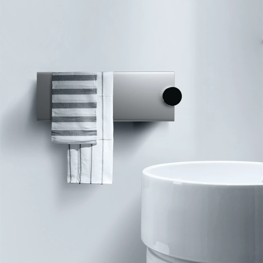 สมาร์ทไฟฟ้าผ้าขนหนู Rack Drying Rack ลึกไรกำจัด IPX4กันน้ำห้องครัวห้องน้ำ Thermostat & Timer เครื่องเป่าผ้าขนหนูอุ่น 1