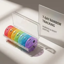 Bi - Daily Pill Organizer: Secure 7 - Day Easy - Open Medication Box with Dual Protection (1 - Pack)