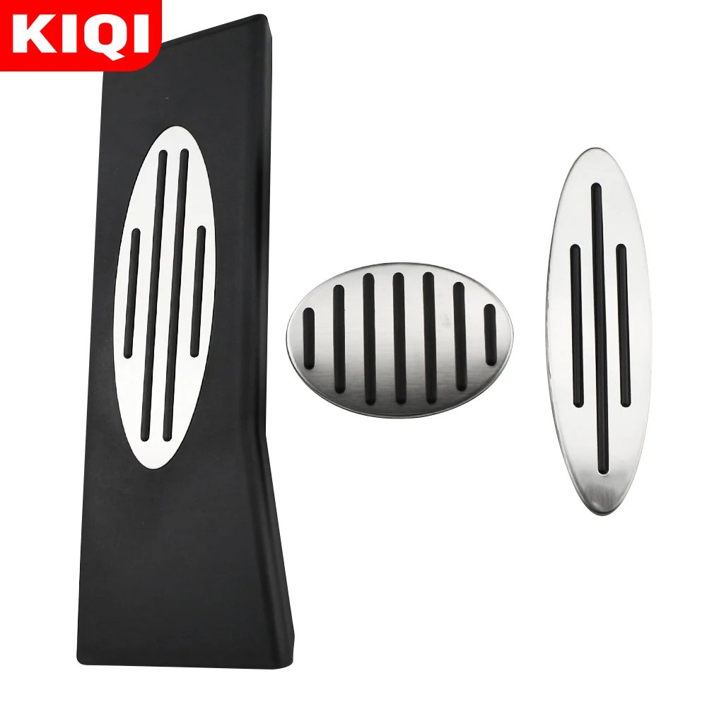 Car Pedals Pedal Cover KIQI Car Gas Fuel Brake Pedals Dead Pedal Pads Cover for Mini Cooper JCW R56 R60 R61 F54 F55 PACEMAN COUNTRYMAN CLUBMAN ROADSTER