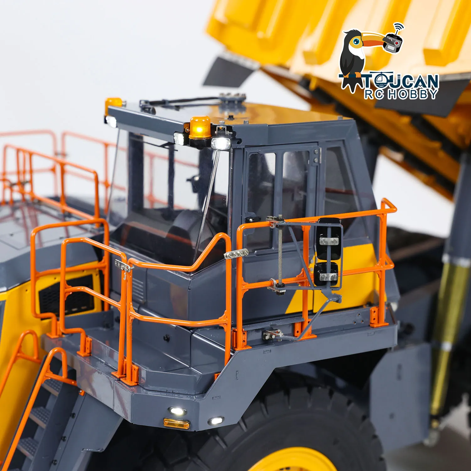 LESU 1/16 RC Hydraulic Mining Dumper Truck R100E Painted Assembled Wheeled Construction Vehicles Car Model Toys THZH1306 5