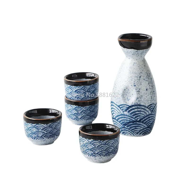 Japanese Style Sake Wine Warm Chinese Wine Set Home Ceramic Sake Set
