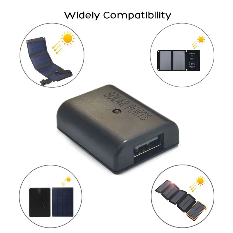 Solar Battery Charge Controller 2 Pack 5V USB Solar Controller Voltage Stabilizer for DIY Panel Charger Battery Charger