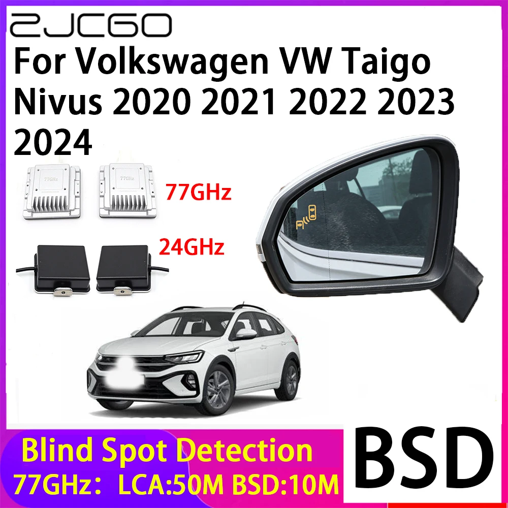 ZJCGO Car Blind Spot Detection BSD Mirror Rear Radar Detection System for Volkswagen VW Taigo Nivus