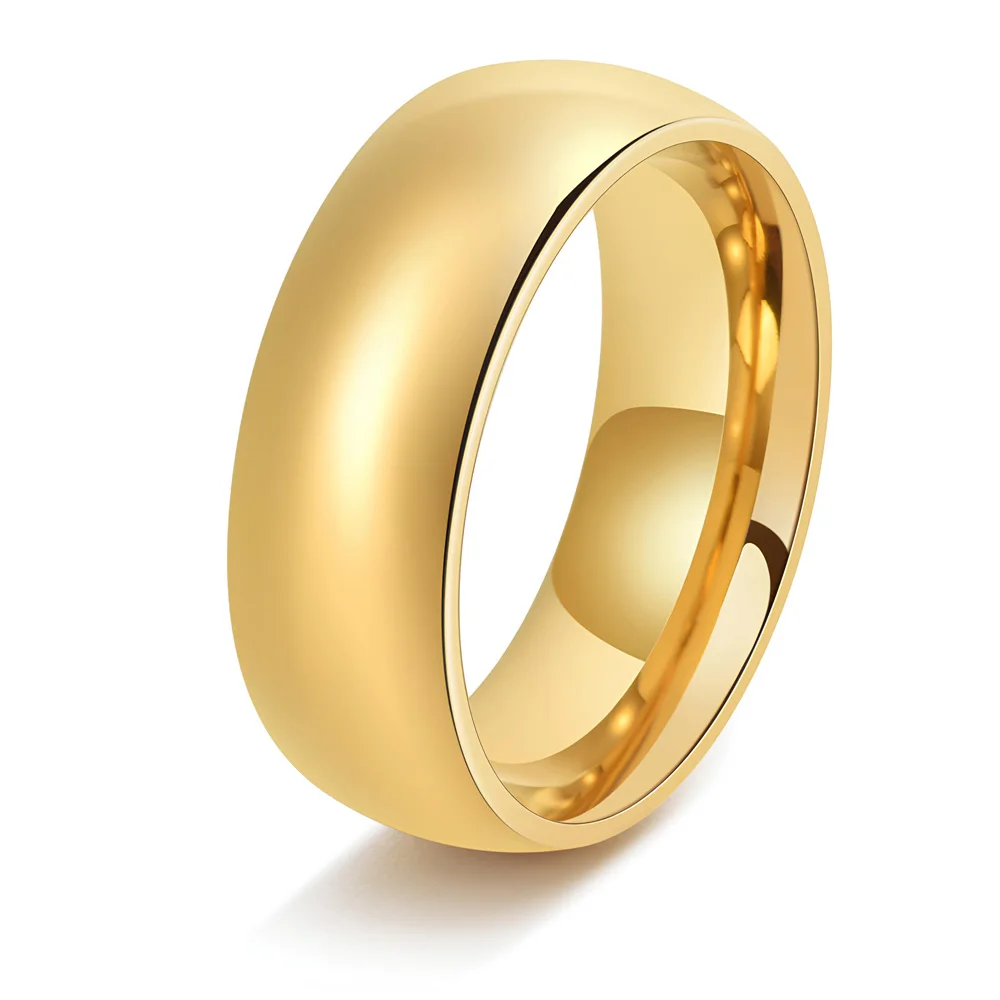 Elegant Tungsten Carbide Wedding Bands with Classic Comfort Fit Dome Design