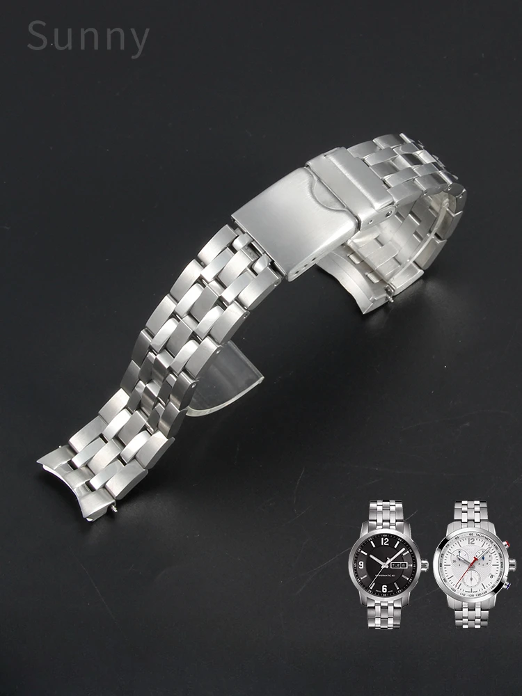 

Ремешок для часов Tissot T055 Junchi 1853 мужской, женский, дуговой интерфейс Prc200 с двойной пряжкой, 19 мм, аксессуары для часов