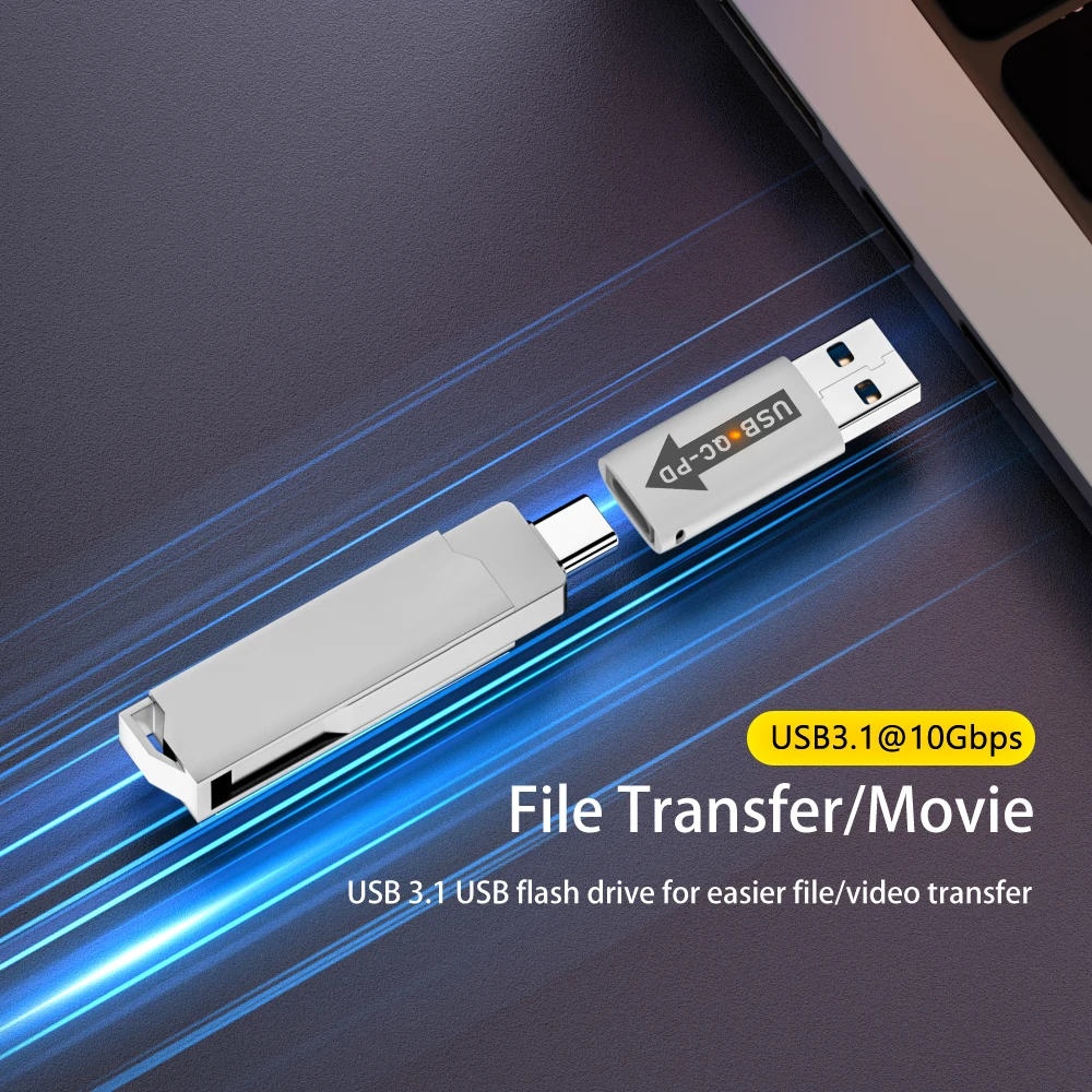 QC 4.0 USB 3.1-PD 타입 C 어댑터, USB A 수-USB C 암 어댑터, USB 3.1, 10Gbps, USB A-C 어댑터, 충전기 케이블 커넥터