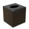 PU Leather Square Facial Tissue Box Cover Elegant Countertop Tissue Container Paper Napkin Holder for Home Living Room 6