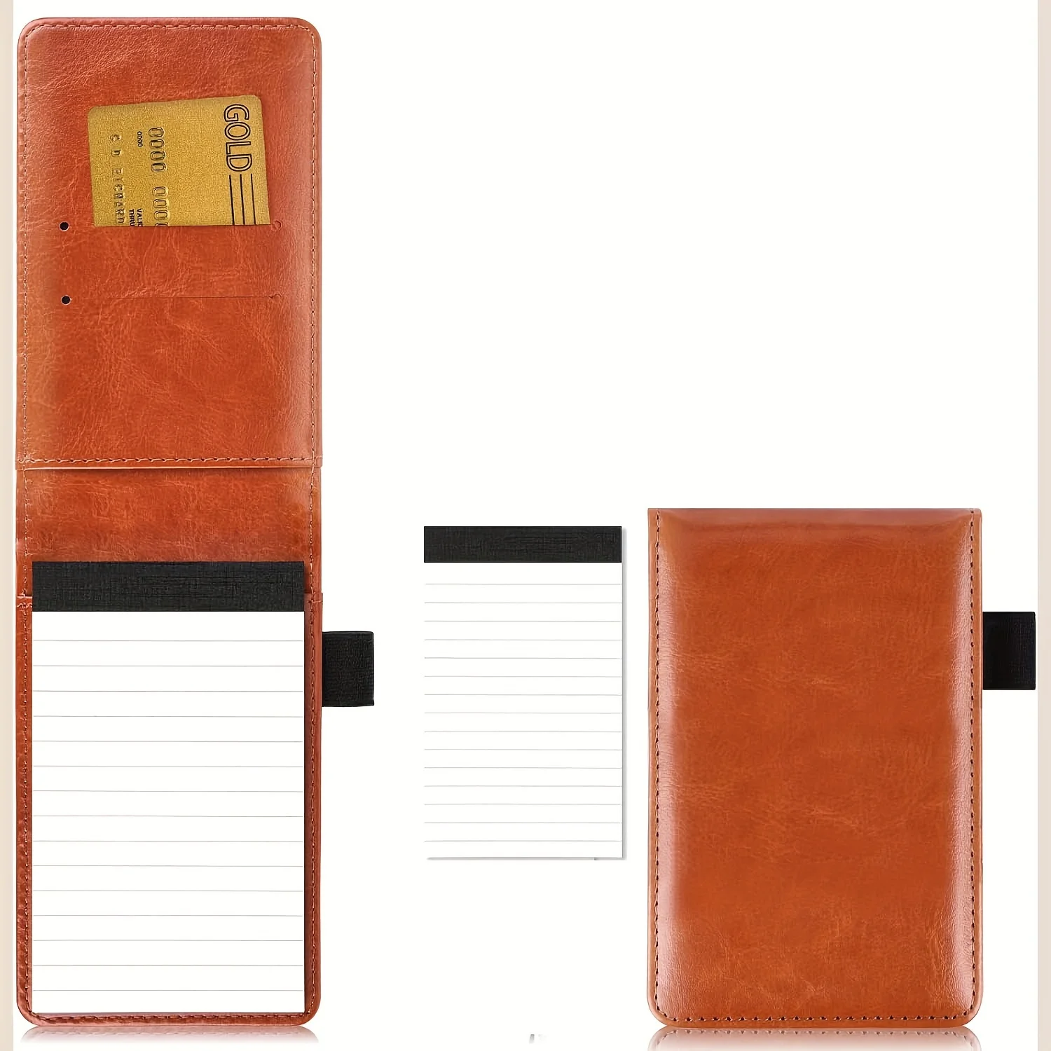 Compact Waterproof Notebook with Stylish Hard Cover and Pen Set