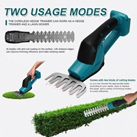 Cordless Hedge Trimmer Pruning Shears Portable Electric Trimmer Grass Shear Lawn Hedge Fence Weeder Mower Gardening Tool 2