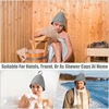 1/2pcs Wool Felt Sauna Hat Shower Cap Bath Hair Turban Quickly Towel Drying Hats R7UB 4