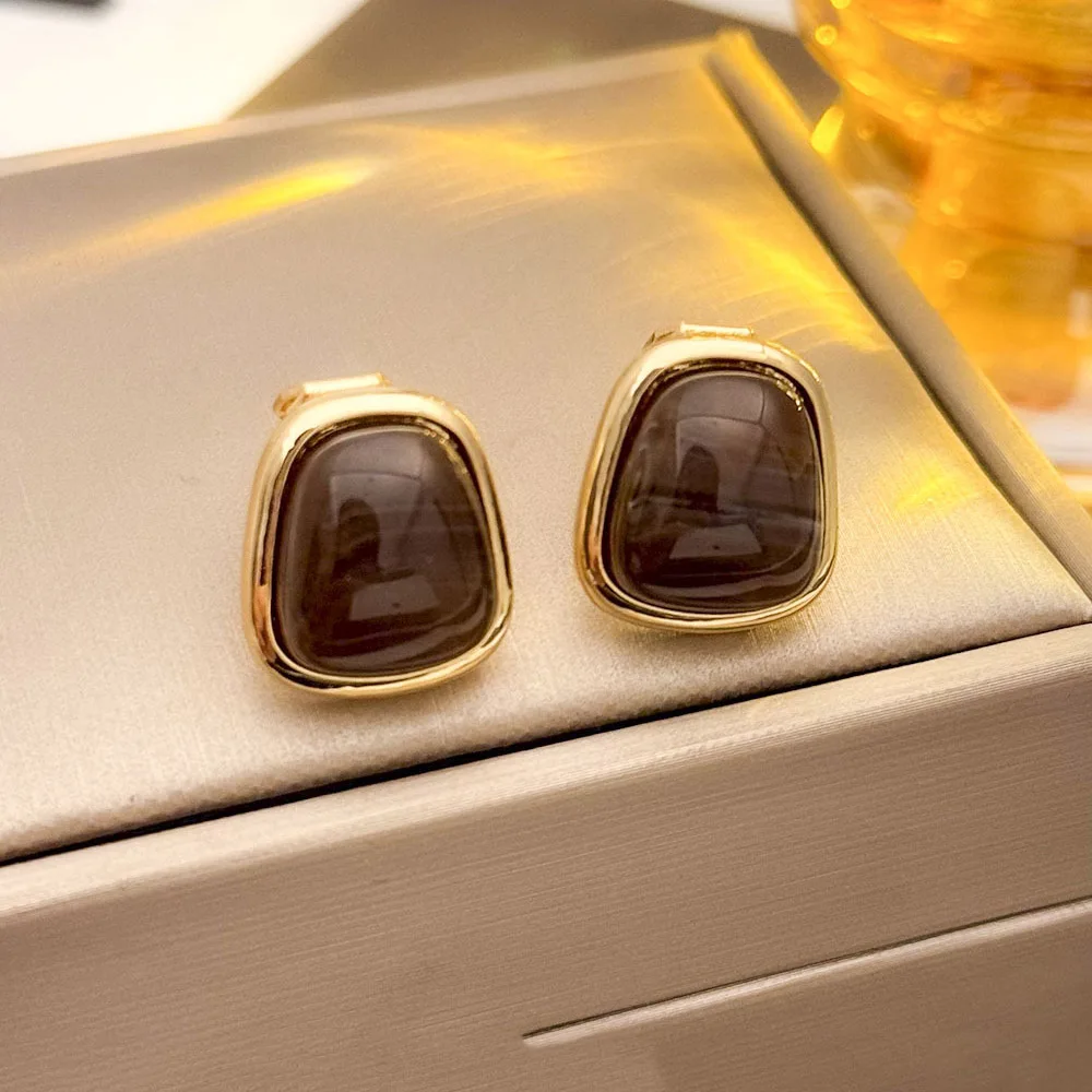 Ear Clip Earrings Clip Earrings Ear Clip Non Pierced Resin Jewelry Earcuffs For Women Simple Geometric Clip On Earrings Aretes Para Mujer