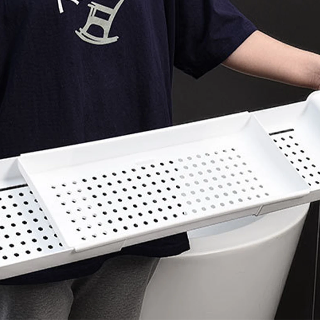 Extendible Bath Table Tray Convenient And Practical For Small Bathrooms Expandable Bathtub Tray