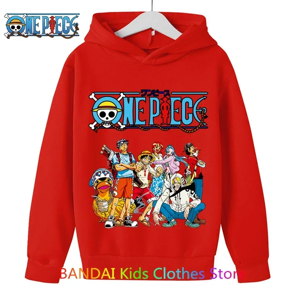 

Anime One Piece Hoodie for Kids Clothes Boys Fashion Luffy Pullover Sport Sweatshirt Coat Girls Clothing Sudaderas